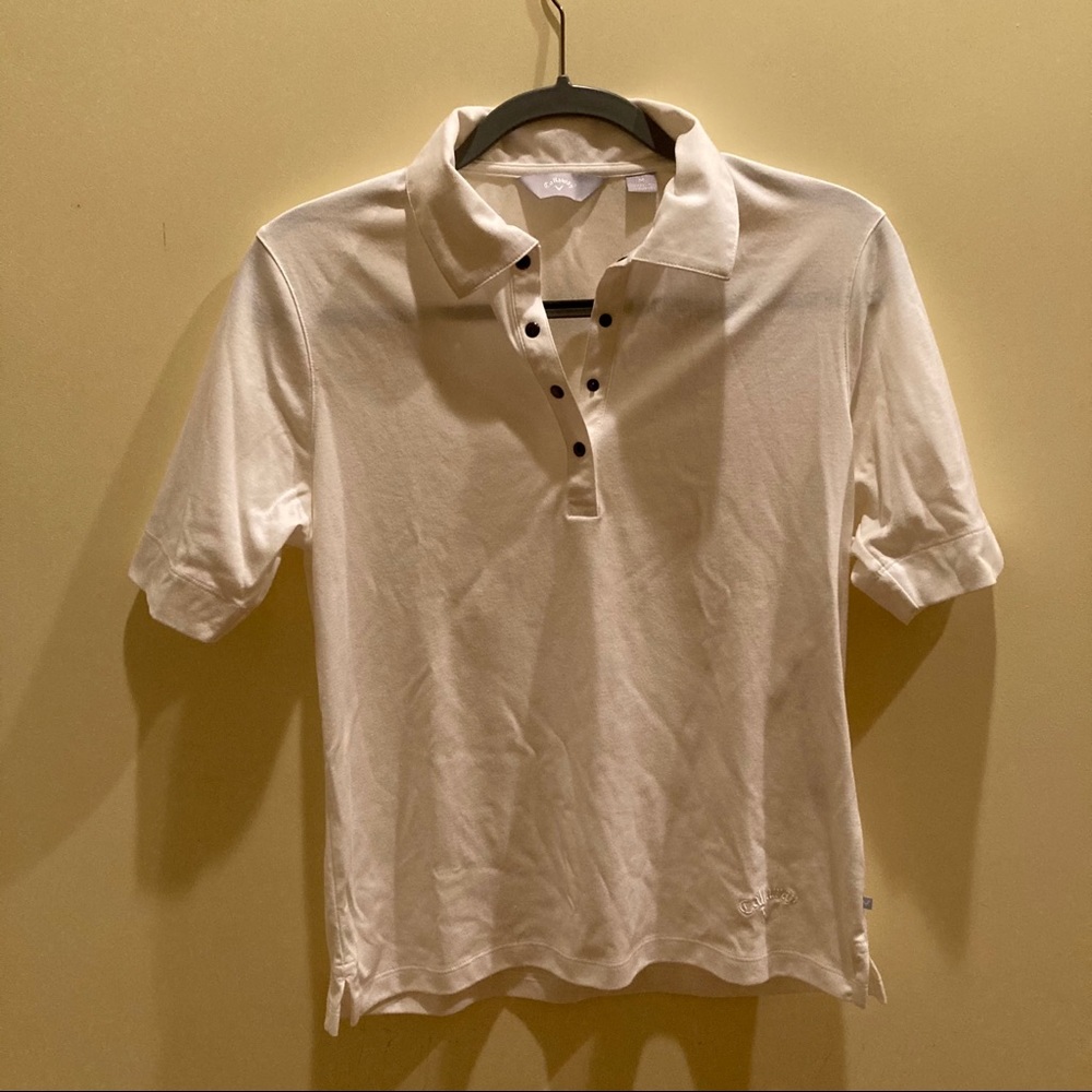 Callaway Women’s Medium white collared shirt